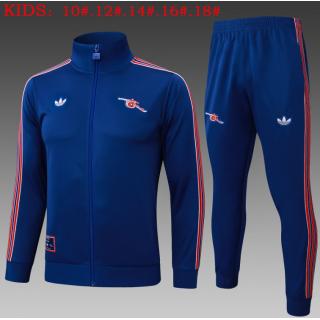 Chándal Arsenal 2025/26(Retro Bule Long Zipper) - NIÑOS